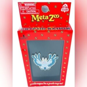 Metazoo Mothman Pin + Promo Card Set PIN CLUB NEW/SEALED!!